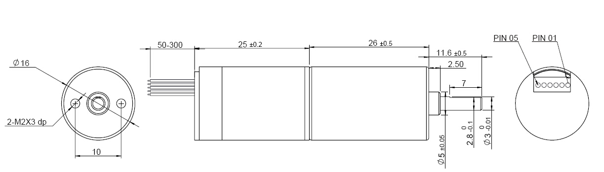 B1625G無刷減速電機